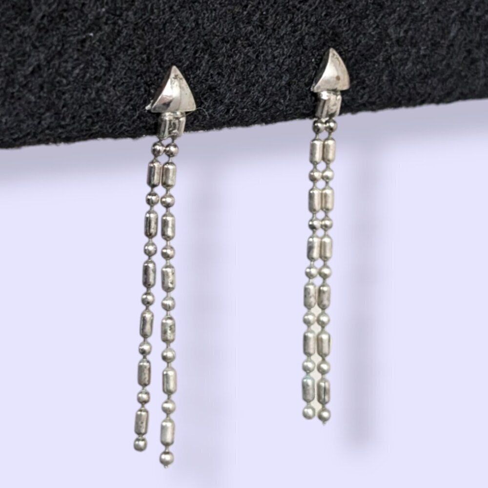 (2/$20) Vintage Dangling Ball Chain Earrings